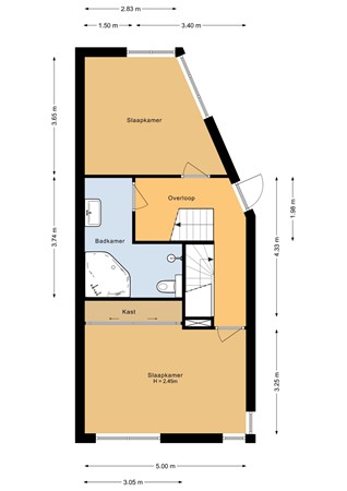 Floorplan - Voorsteven 20, 3751 WK Bunschoten-Spakenburg
